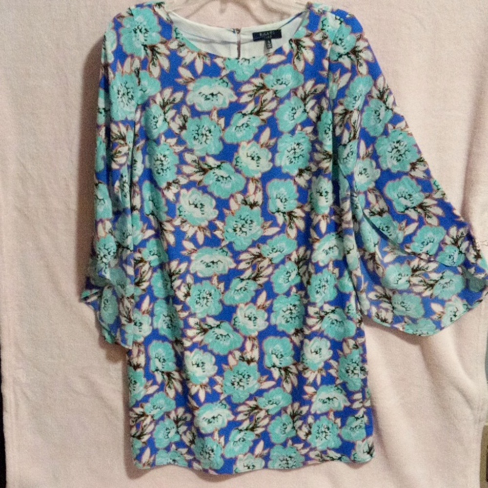 WOMENS SZ S KAARI FLORAL PRINT DRESS